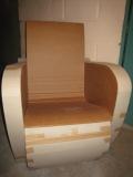 Meuble en carton fauteuil club adulte