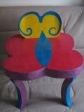 Meuble en carton table papillon enfant